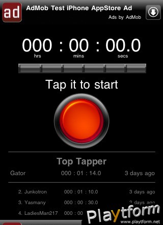 How Long Can You TapIt? (iPhone/iPod)