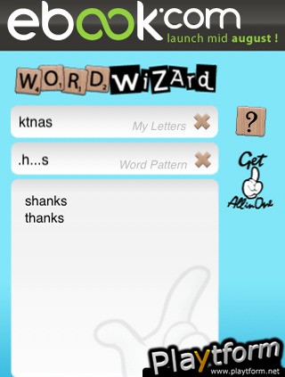 Word Wizard-word game solver (iPhone/iPod)