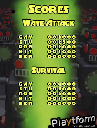 Attack Of The Killer Psycho Robot Things (iPhone/iPod)