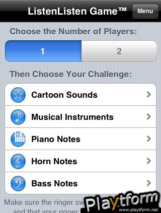 ListenListen Game (iPhone/iPod)