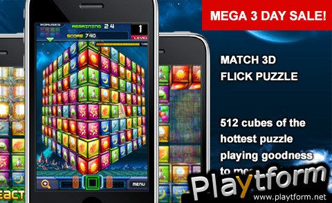 Match 3D Flick Puzzle (iPhone/iPod)