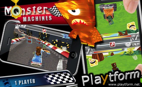 Monster Machines: 1-2 Player Racing Games (iPhone/iPod)