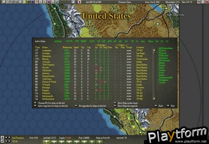 War in the Pacific: Admiral's Edition (PC)