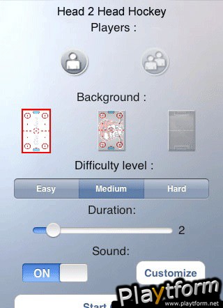 Hockey Head 2 Head (iPhone/iPod)