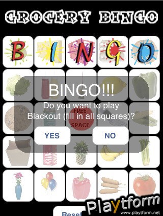 Grocery Bingo (iPhone/iPod)