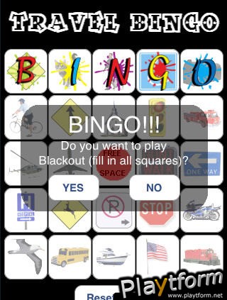 Travel Bingo & Blackout (iPhone/iPod)