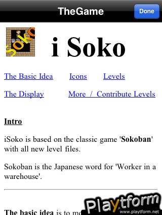 iSoko Sokoban (iPhone/iPod)