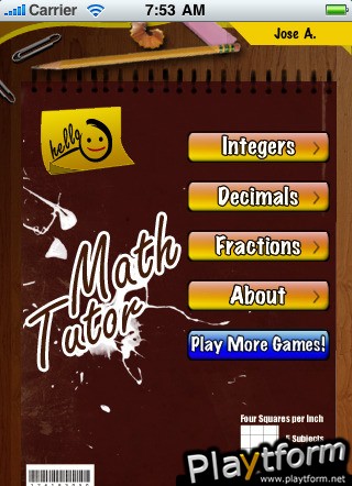 Math Tutor (iPhone/iPod)