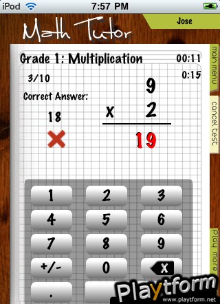 Math Tutor (iPhone/iPod)