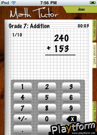 Math Tutor (iPhone/iPod)