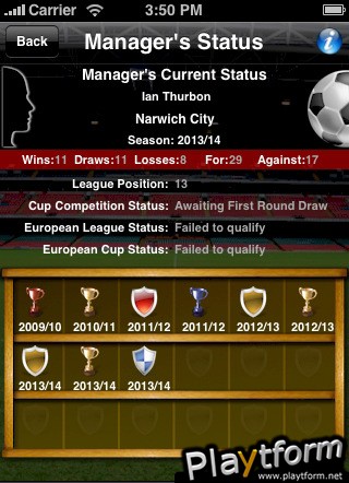 Soccer Manager (iPhone/iPod)