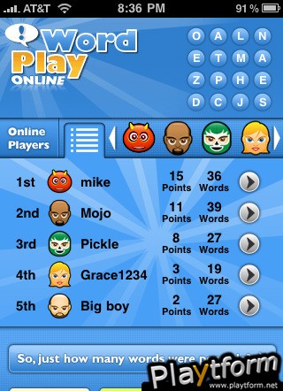 Word Play! ONLINE (iPhone/iPod)