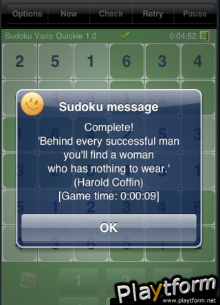 Sudoku Quickie (iPhone/iPod)