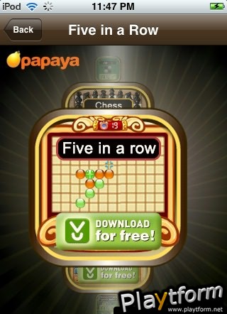 Papaya Five-in-a-row (iPhone/iPod)