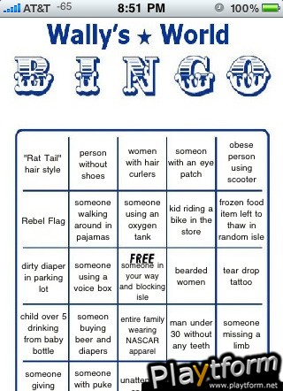 Wally's World Bingo (iPhone/iPod)