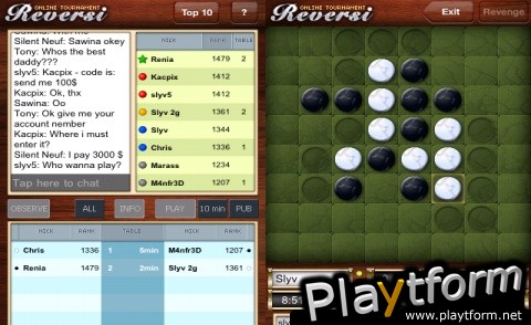 Reversi Online Tournament (iPhone/iPod)