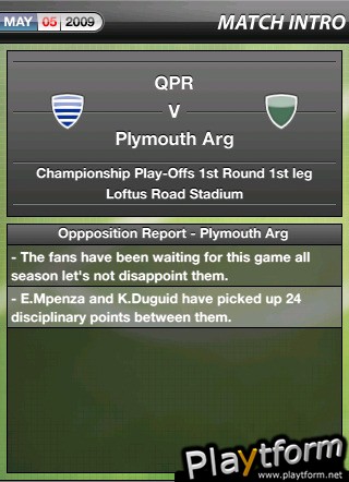 Manage Your Football Club (iPhone/iPod)