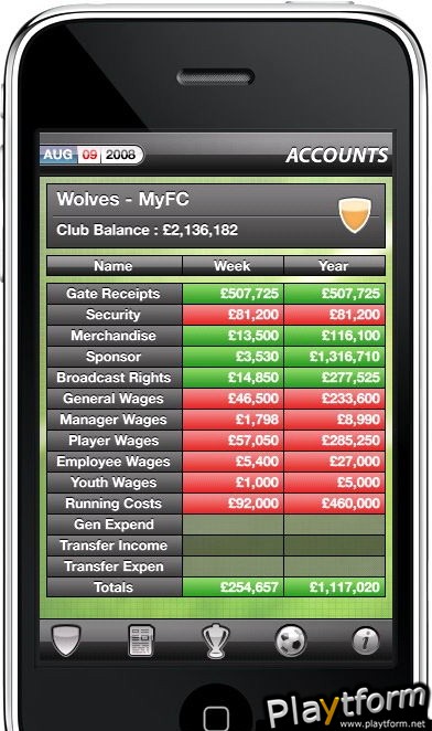 Manage Your Football Club (iPhone/iPod)