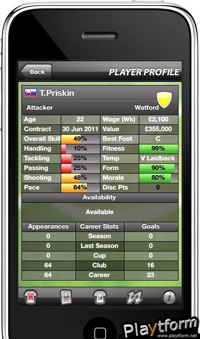 Manage Your Football Club (iPhone/iPod)