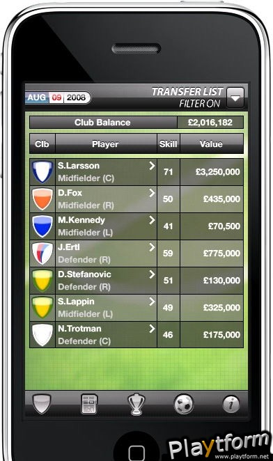 Manage Your Football Club (iPhone/iPod)