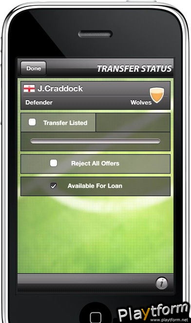 Manage Your Football Club (iPhone/iPod)