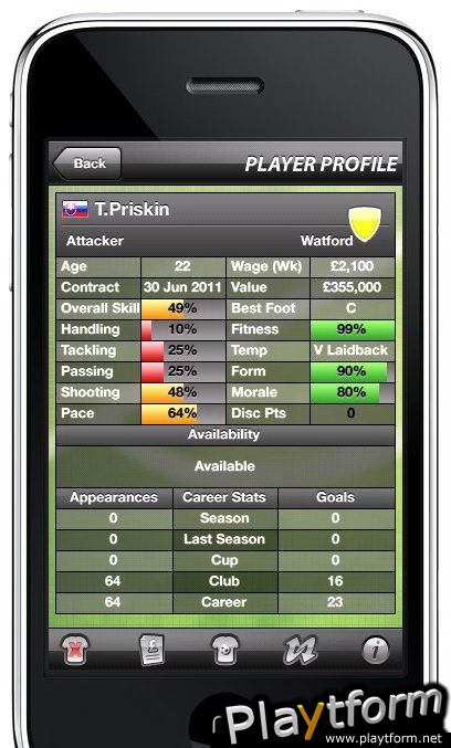 Manage Your Football Club (iPhone/iPod)