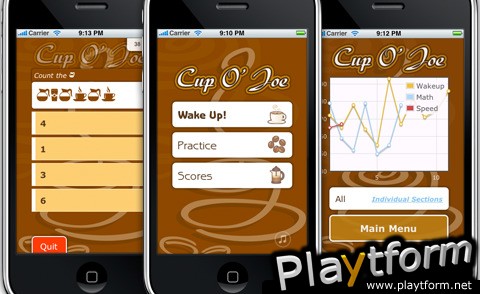 Cup O' Joe : Fun Brain Training (iPhone/iPod)