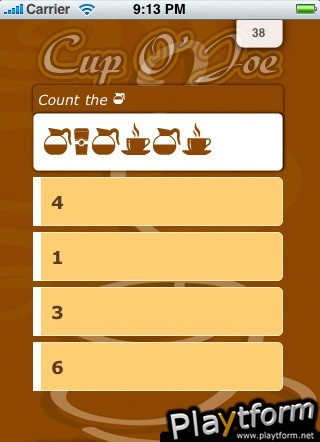 Cup O' Joe : Fun Brain Training (iPhone/iPod)