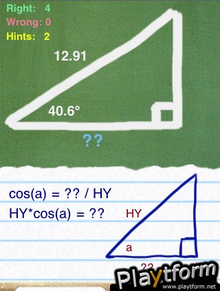 Right Triangle Tutor (iPhone/iPod)