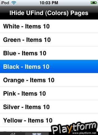 IHide UFind Colors (iPhone/iPod)