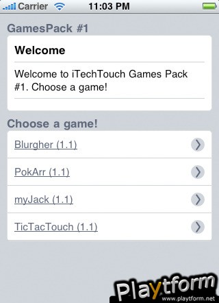 GamesPack #1 (iPhone/iPod)