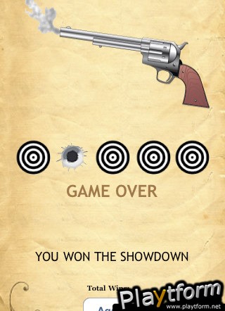 Showdown Gunslinger: Wild West Quick Draw Over Bluetooth (iPhone/iPod)