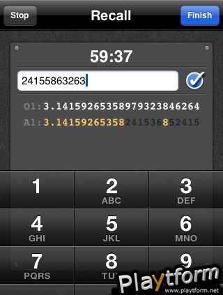 iCue Memory Numbers (iPhone/iPod)