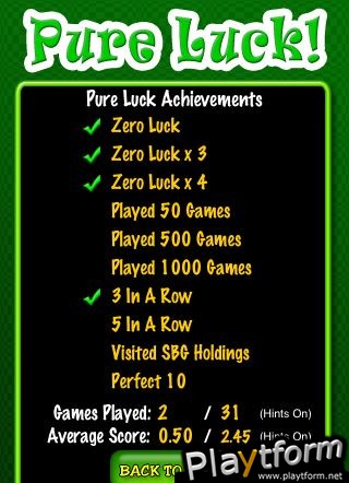 Pure Luck (iPhone/iPod)