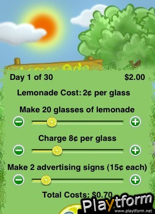 Lemonade Stand (iPhone/iPod)