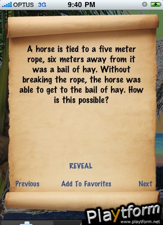 RumpelStiltskin Riddles, Puzzles and Trivia (iPhone/iPod)