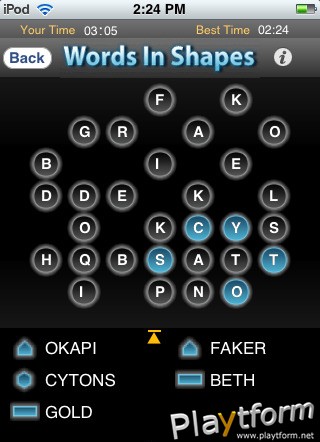 Words in Shapes (iPhone/iPod)