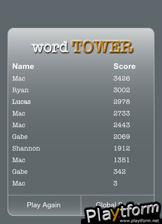 Word Tower (iPhone/iPod)