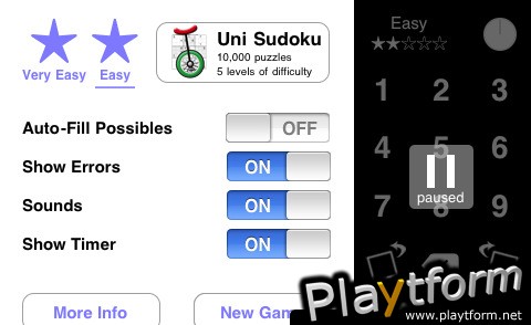 Uni Sudoku Easy (iPhone/iPod)