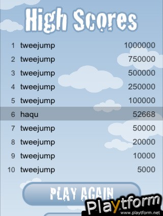 Tweejump (iPhone/iPod)