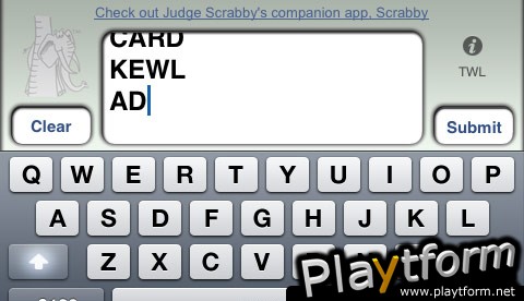 Judge Scrabby Scrabble Word Challenger (iPhone/iPod)