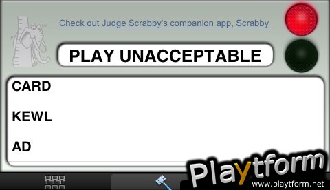 Judge Scrabby Scrabble Word Challenger (iPhone/iPod)