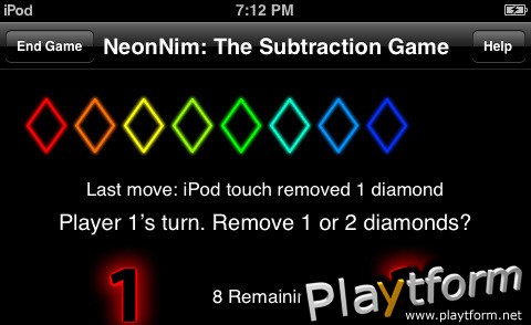 NeonNim: The Subtraction Game (iPhone/iPod)