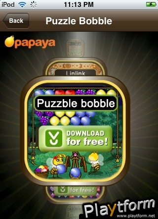 Papaya Puzzle Bobble (iPhone/iPod)