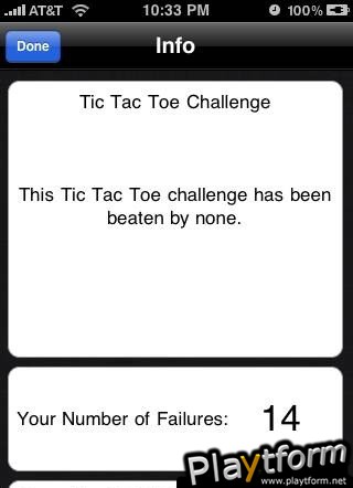 Tic-Tac-Toe Challenge (iPhone/iPod)