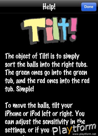 Tilt! (iPhone/iPod)