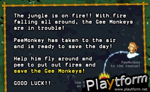 Pee Monkey Jungle Fire (iPhone/iPod)