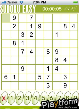 Sudoku Easy (iPhone/iPod)