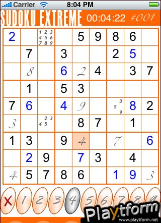 Sudoku Extreme (iPhone/iPod)