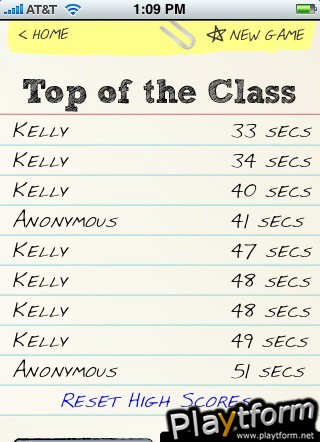 Miss Spell's Class (iPhone/iPod)